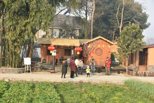 2019年正月初一,郫都区唐昌先锋村,农夫记忆广场,举行农夫闹新春民俗