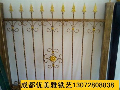 成都双流蛟龙港铁艺护栏 铁艺栏杆