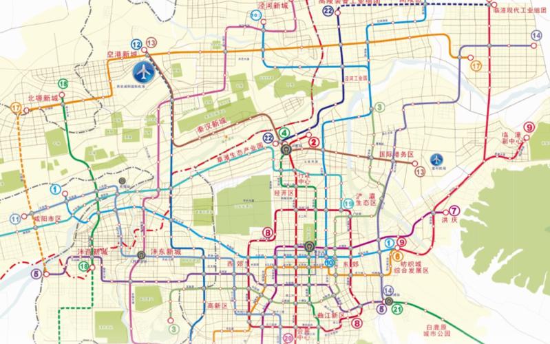 引入6条地铁咸阳中心城区轨道交通线路将与西安轨道交通互通对接