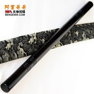 阿里哥哥〗极品紫光檀菲律宾短棍 黑檀魔杖木棍 练习收藏