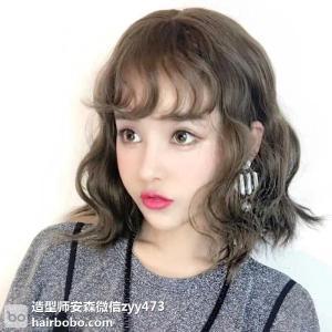 女士长发烫发图片2018