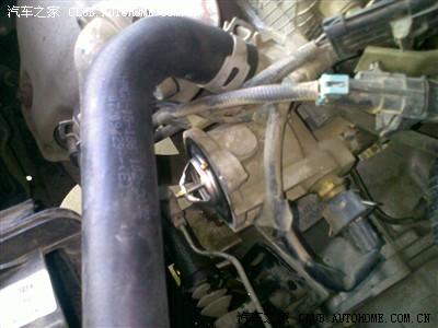 节温器位置图,自己上