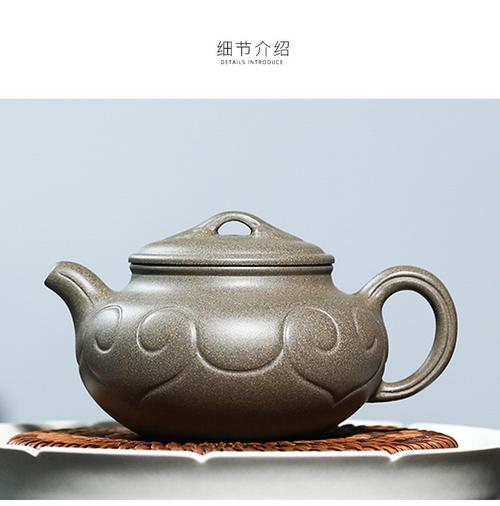 名家方艳玲青段泥如意仿古壶紫砂茶壶茶具紫砂壶全手工附证书礼盒