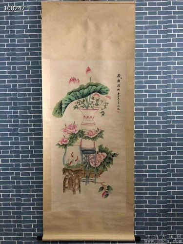 冷枚工笔画"花瓶"