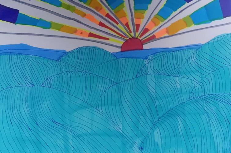 其它 停课不停学第四周——《曲曲直直》的画面 写美篇 美术《曲曲直