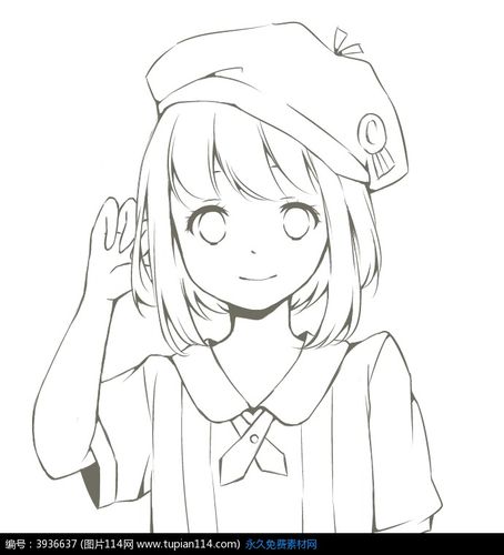 手绘可爱动漫女生头像