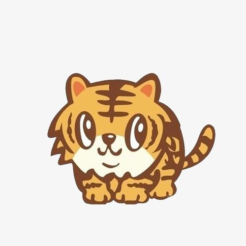 手绘卡通虎年免抠元素小老虎新春灯笼