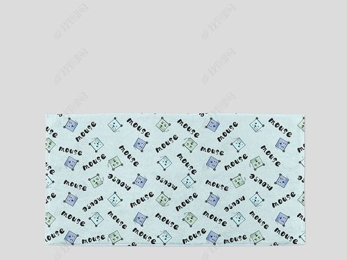原创卡通风手绘老鼠小动物四方连续毛巾家居图案-版权可商用