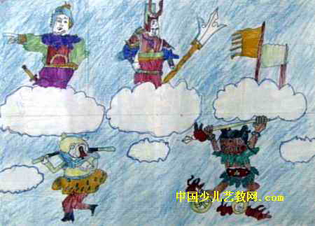大闹天宫儿童画