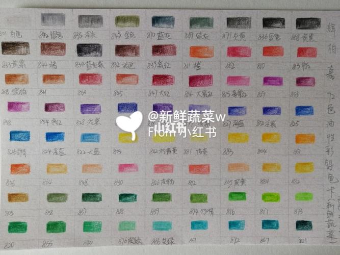 彩铅色卡|辉柏嘉72色油性色卡_辉柏嘉怎么样_彩铅_绘画_寻找小红书
