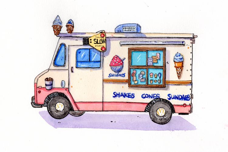 原创47:冰激凌车(内含小视频)