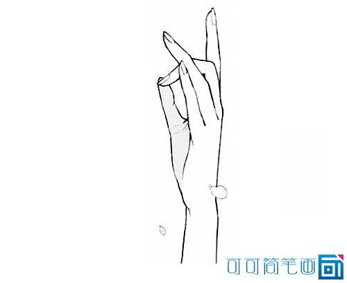 兰花指简笔画