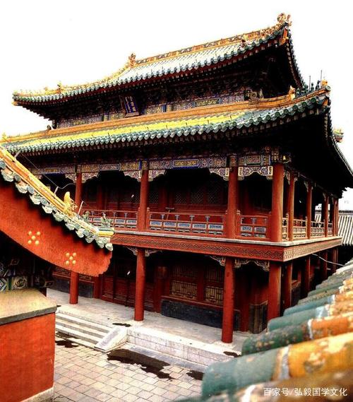 中国建筑艺术欣赏,沈阳故宫老照片,飞龙阁与凤翔楼外景