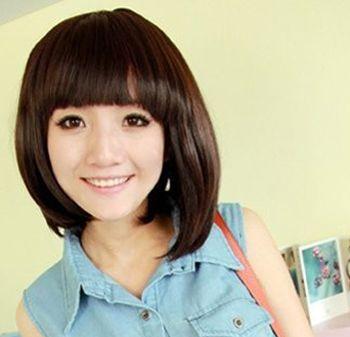 适合学生的弯曲bobo头发型 女生bobo头发型图片