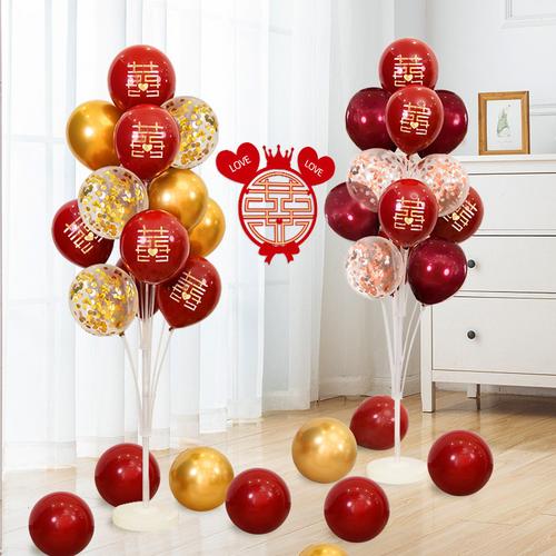 布置房地新房气球支架创意杆子浪漫婚礼