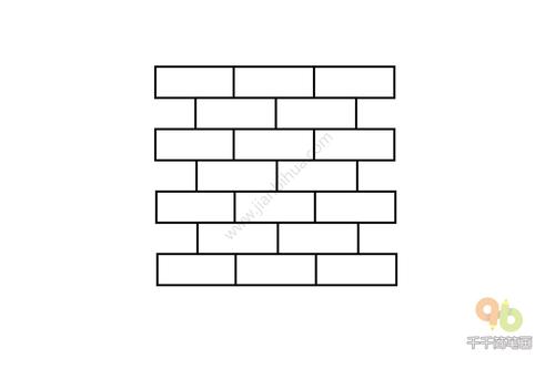 蓝色的墙简笔画