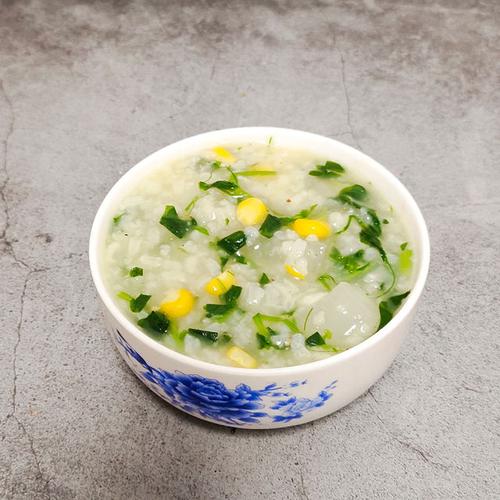 萝卜玉米青菜粥独家