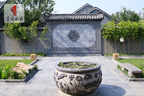 唐语砖雕依墙影壁实景(二)-陕西唐语景观工程河南滑县分公司|唐语科技