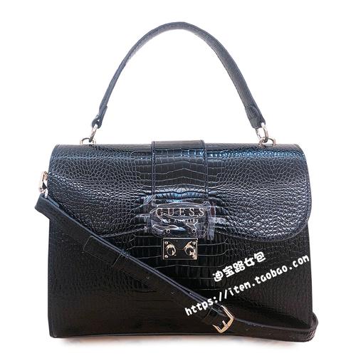 欧美专柜正品2019秋冬款手提斜挎女包鳄鱼纹方包女士包包cg743519