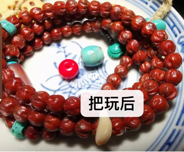 百香籽108珠后面图7-9是盘玩后效果_热振寺_手串_百香