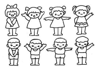小孩子人物画简笔画