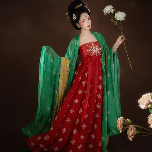 大唐不夜城不倒翁小姐姐姐唐朝仕女诃子套装汉服汉服