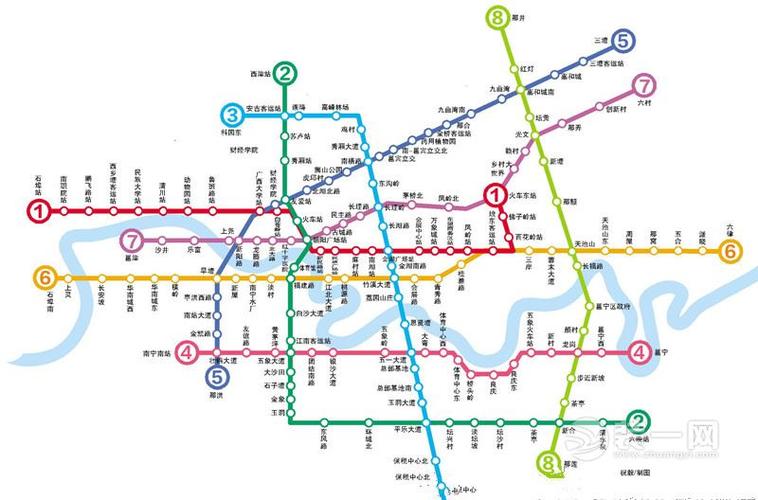 南宁地铁线路图