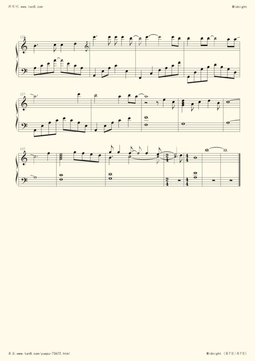 midnight 独奏-凯瑟喵小提琴谱