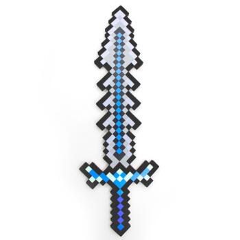 我的世界钻石剑我的世界玩具钻石剑泡沫mc周边剑镐斧铲刀枪史蒂夫苦力