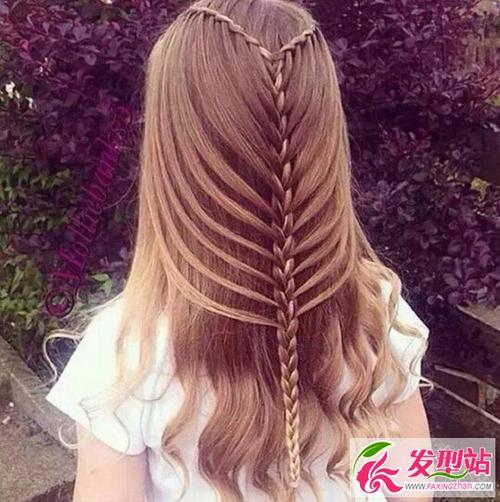 波西米亚编发图片 鱼骨辫编发教程图解