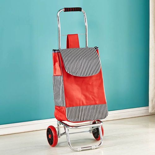 买菜车小拉车家用购物车爬楼折叠拉杆车老人不锈钢手拉车轻便拖车