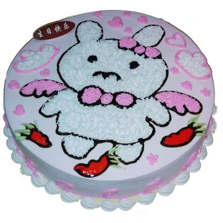 属兔生肖蛋糕 卡通小兔子生日蛋糕-卡通蛋糕_t014-深圳米琪轩蛋糕