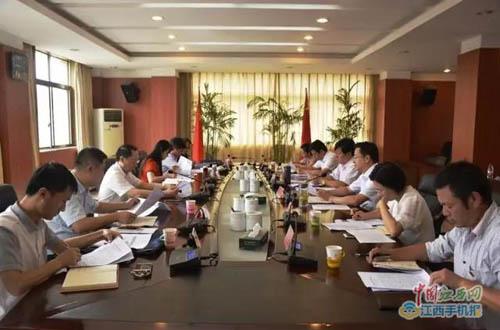 抚州市政府在宜黄县召开脱贫攻坚工作现场调度会图