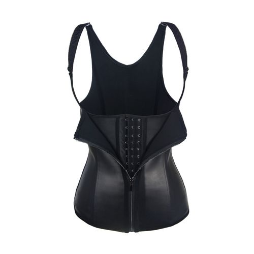 corset 女士紧身钢骨橡胶束身衣 乳胶可调节三排扣拉链马甲