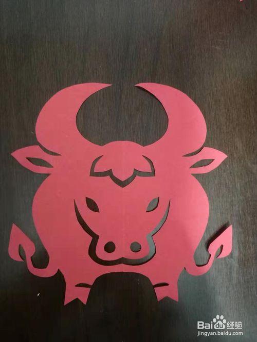 儿童剪纸教程:十二生肖牛