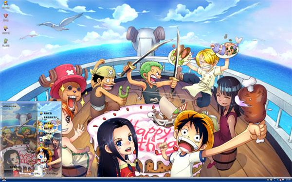 海贼王生日快乐w10主题