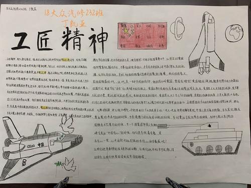 机械工程系成功举办"铸大国工匠 凝时代匠心"手抄报比赛