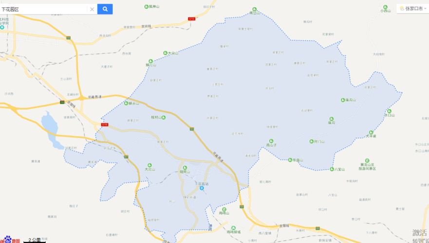 谁有张家口下花园区地图,帮忙分享一下