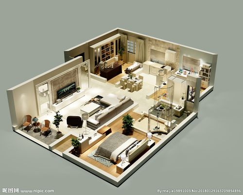 室内效果图 俯视图片