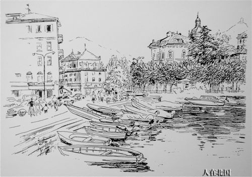 意大利〕科莫湖边的速写