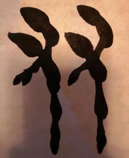 甲骨文中【双】和【龙】字怎么写?