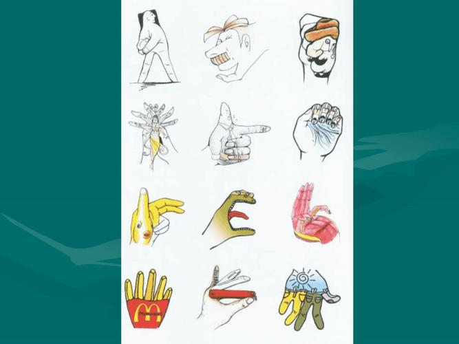 图形创意-手的彩绘