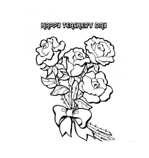 怎样画一束玫瑰花简笔画