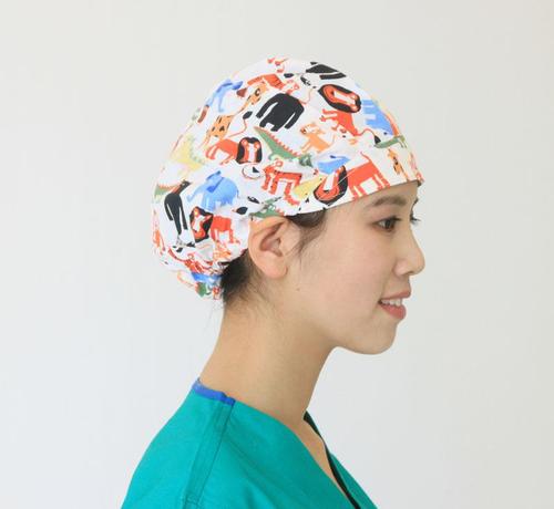 丽浦维尔 女士手术帽批发 医生帽护士帽手术帽 纯棉白