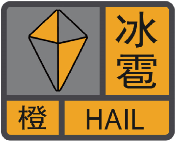 冰雹预警信号及应对指引