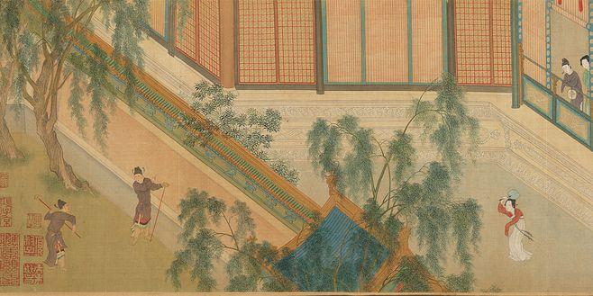 汉宫春晓图 明·仇英 中国十大传世名画 - 潮河边人 - 潮河边人博客