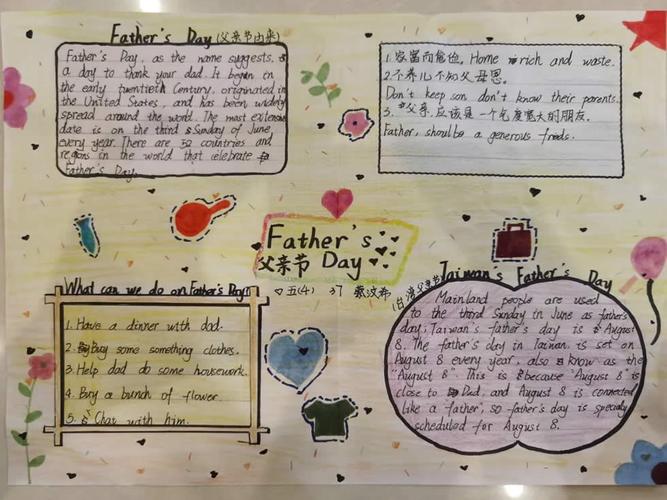 happy father"s day 英语手抄报(1)