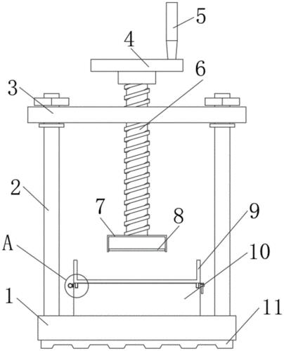 一种旋转靶材的粉末压片机的制作方法