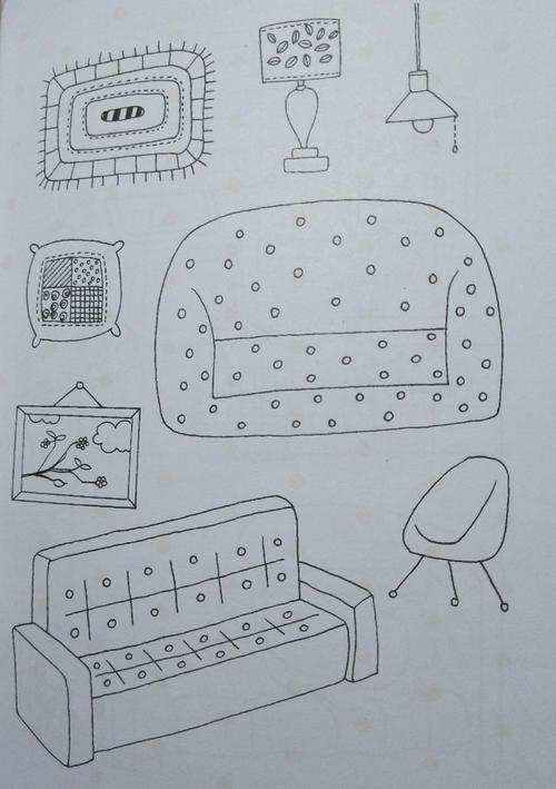 想象房间简笔画
