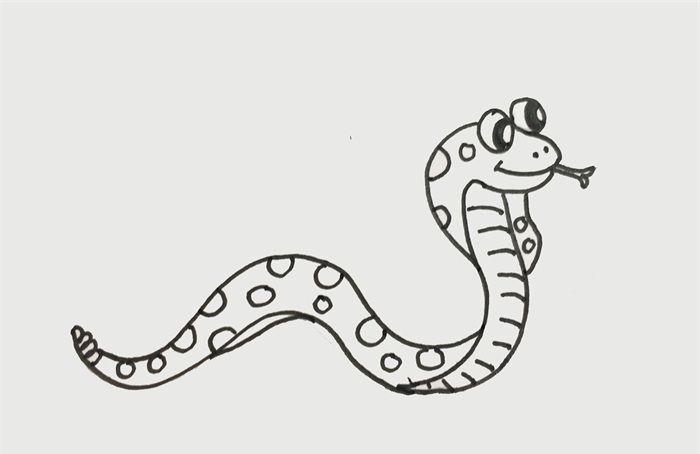 眼镜蛇怎么画_动物简笔画_简笔画大全
